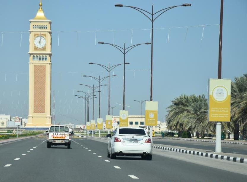 Kalba Clock R/A Area Back-Lit Lamppost