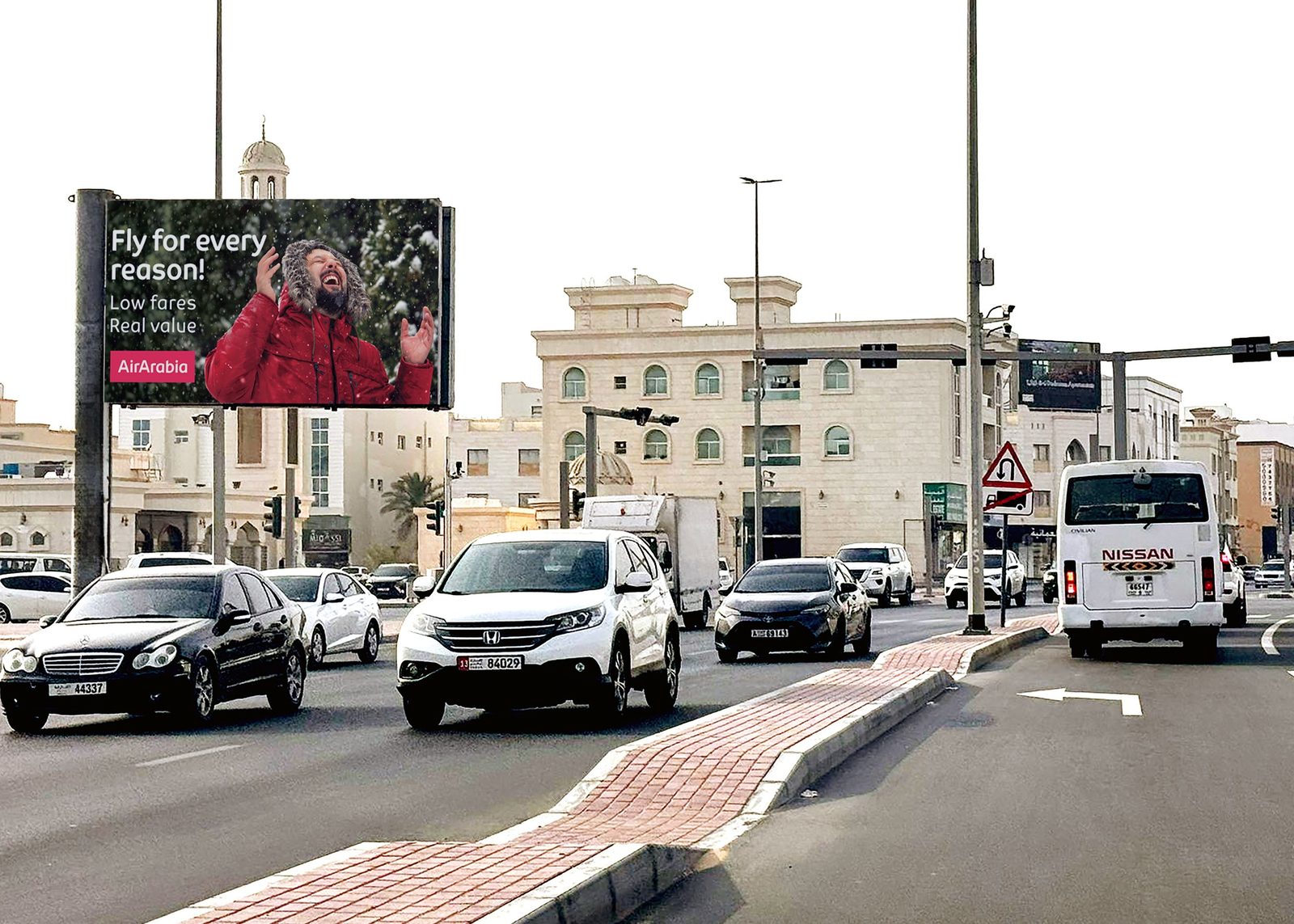 Shaikh Ammar St German Hospital Signal Area — Back-Lit unipole, Ajman