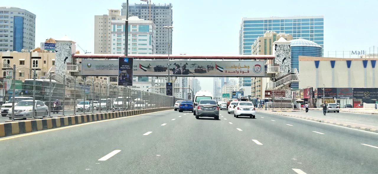 Ramada Hotel Area Dubai To Ajman — Back-Lit Bridge Banner, Ajman