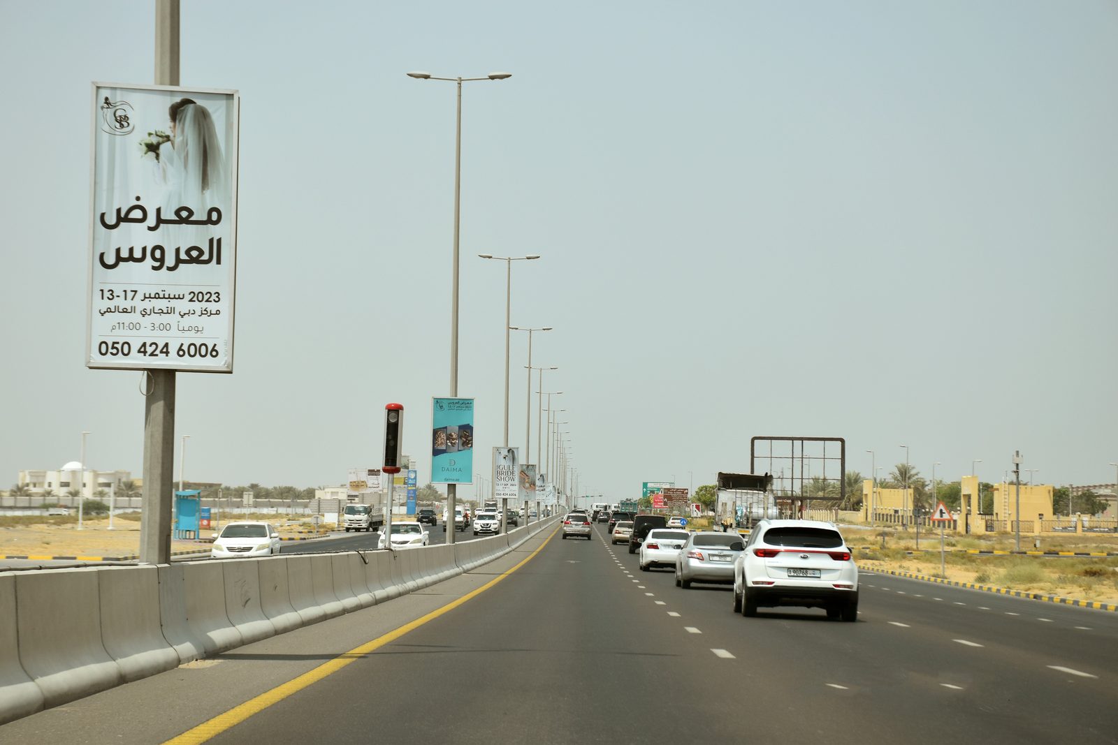 Shaikh Zayed St Opp Bait Metwahed — Back-Lit Lamppost, Ajman