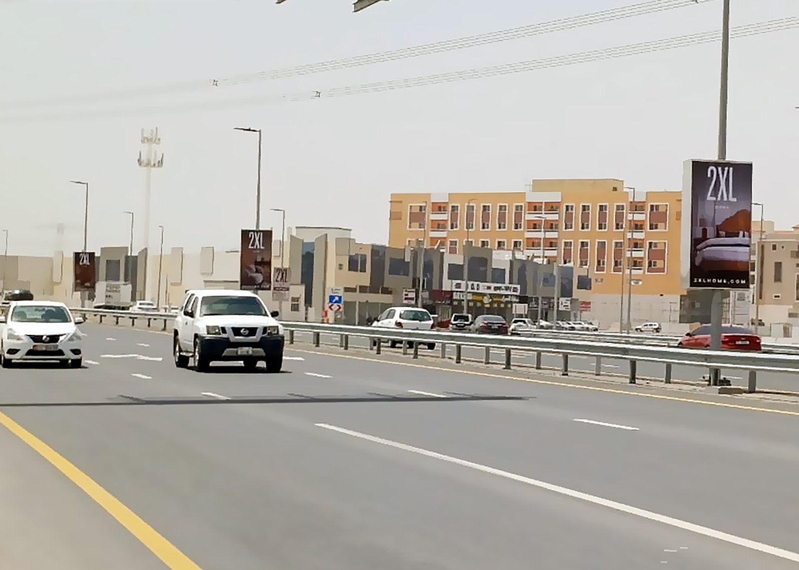 Al Tallah Bridge Area — Back-Lit Lamppost, Ajman