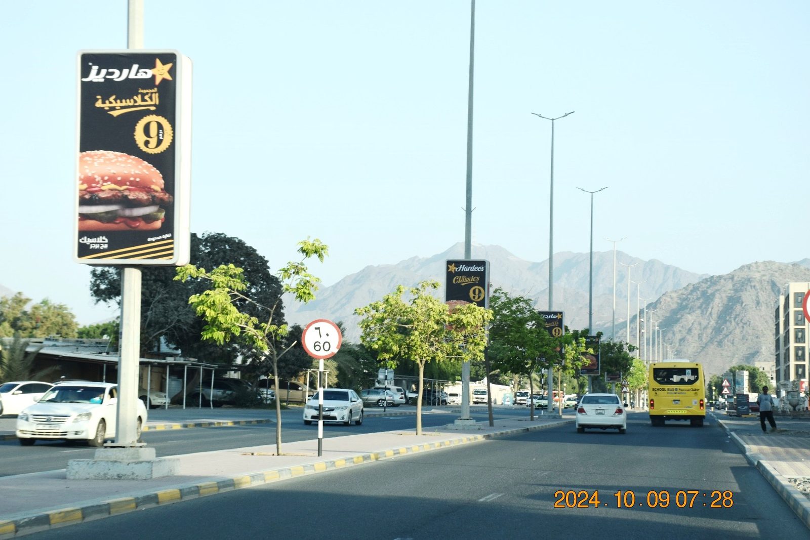 Fujairah Stadium Area Opp Thumbay Hospital — Back-Lit Lamppost, Fujairah