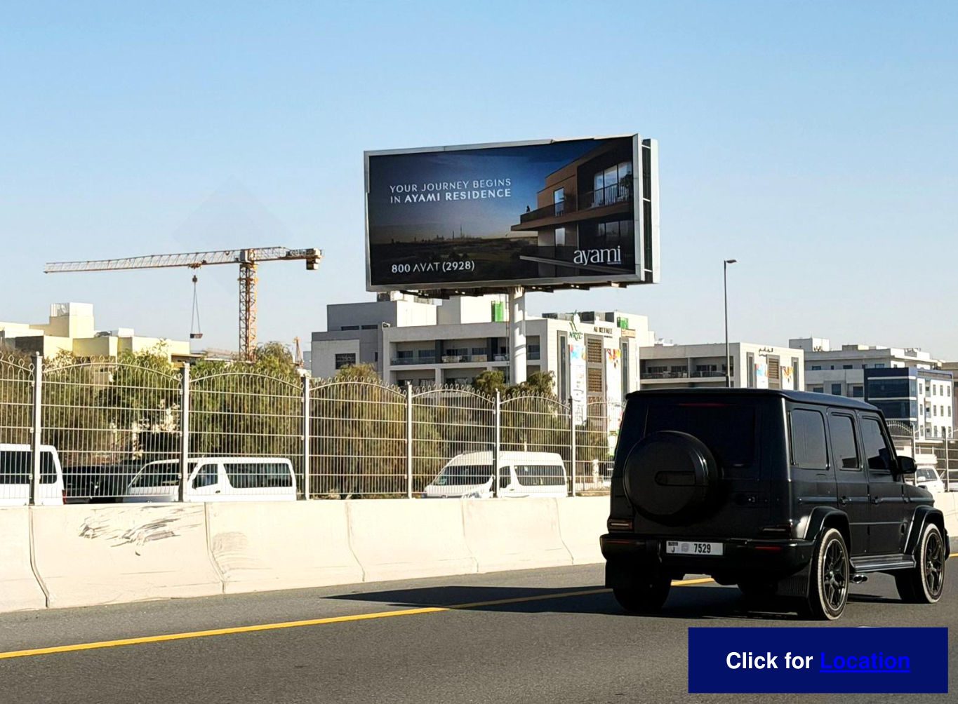 MBZ Rd — Ras Al Khor Exit, Opp. Nesto — Back-Lit unipole, Dubai