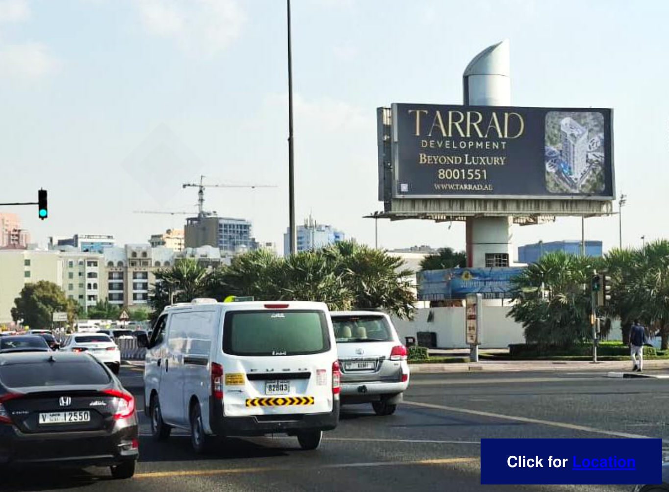 Al Mamzar Rd Area — Back-Lit unipole, Dubai