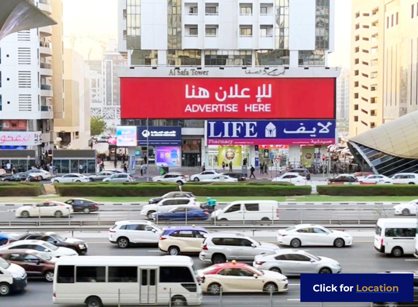 SZRD Golden Boulevard Area — Glass Facade, Dubai