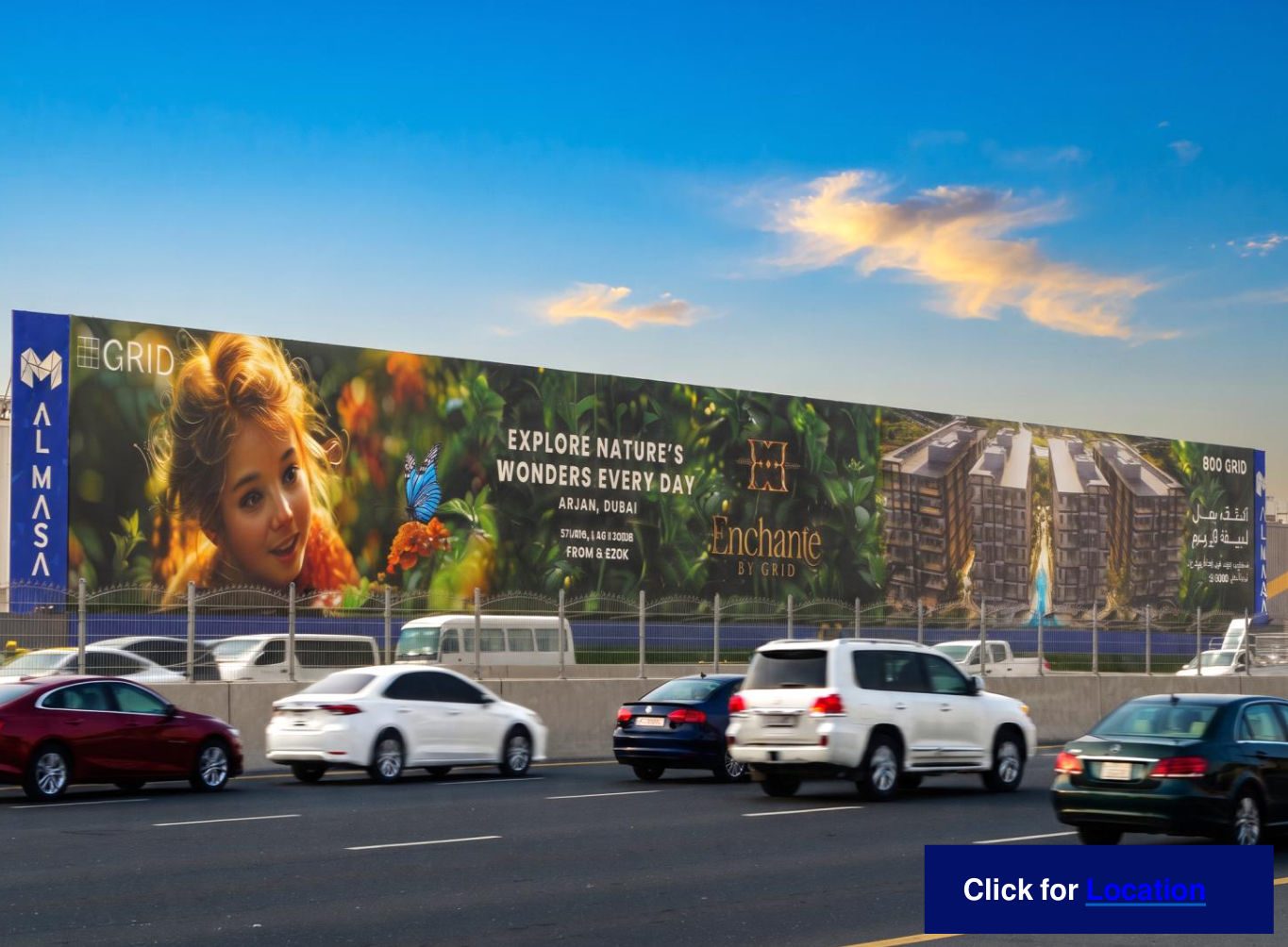 Al Khail Rd Area — Front-Lit Hoarding, Dubai