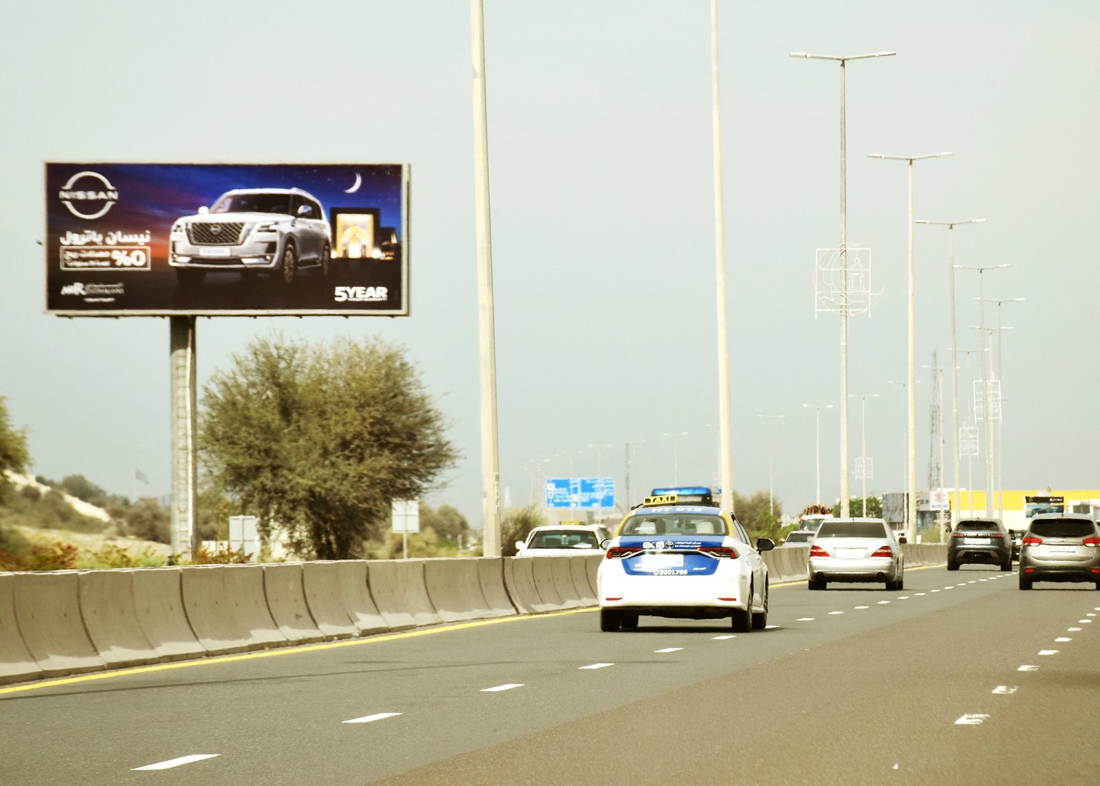 Carshowroom Area — Back-Lit unipole, Ras Al Khaimah