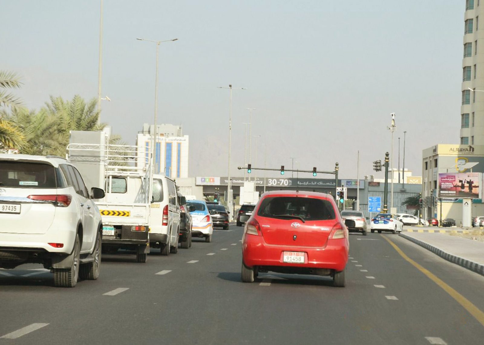 Al Khuzam Rd RAK Mall Area — Back-Lit Bridge Banner, Ras Al Khaimah