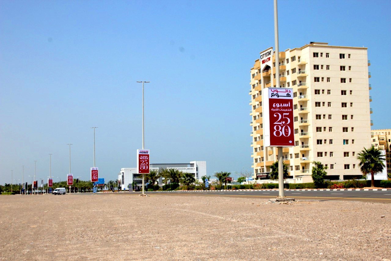 Marjan Island Area — Back-Lit Lamppost, Ras Al Khaimah