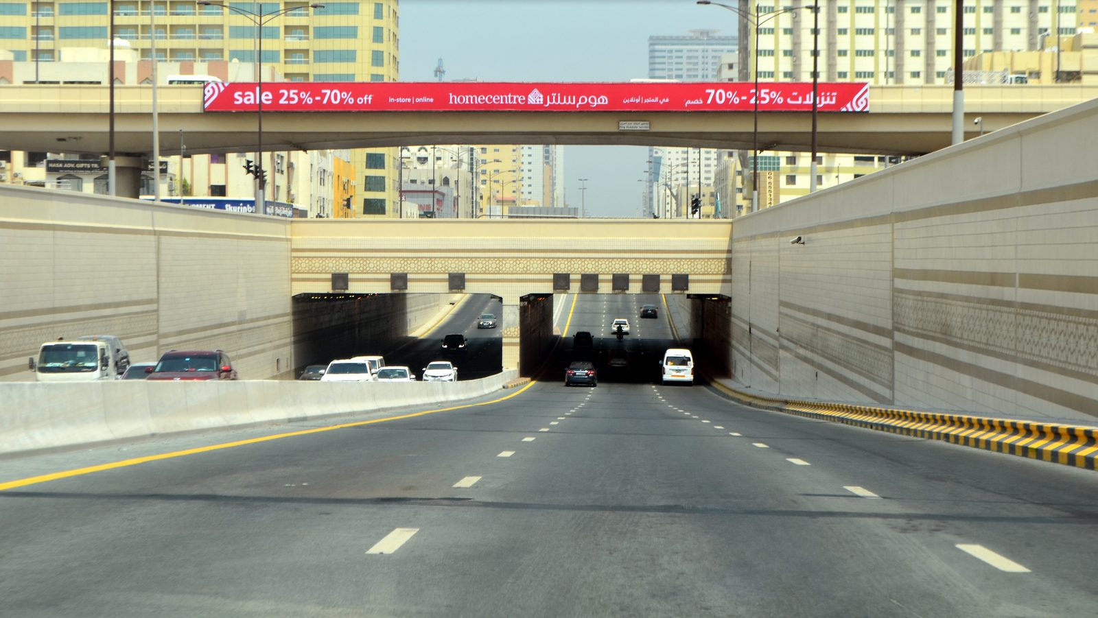 King Abdul Aziz Rd Area (Dubai To Sharjah) — Back-Lit Bridge Banner, Sharjah