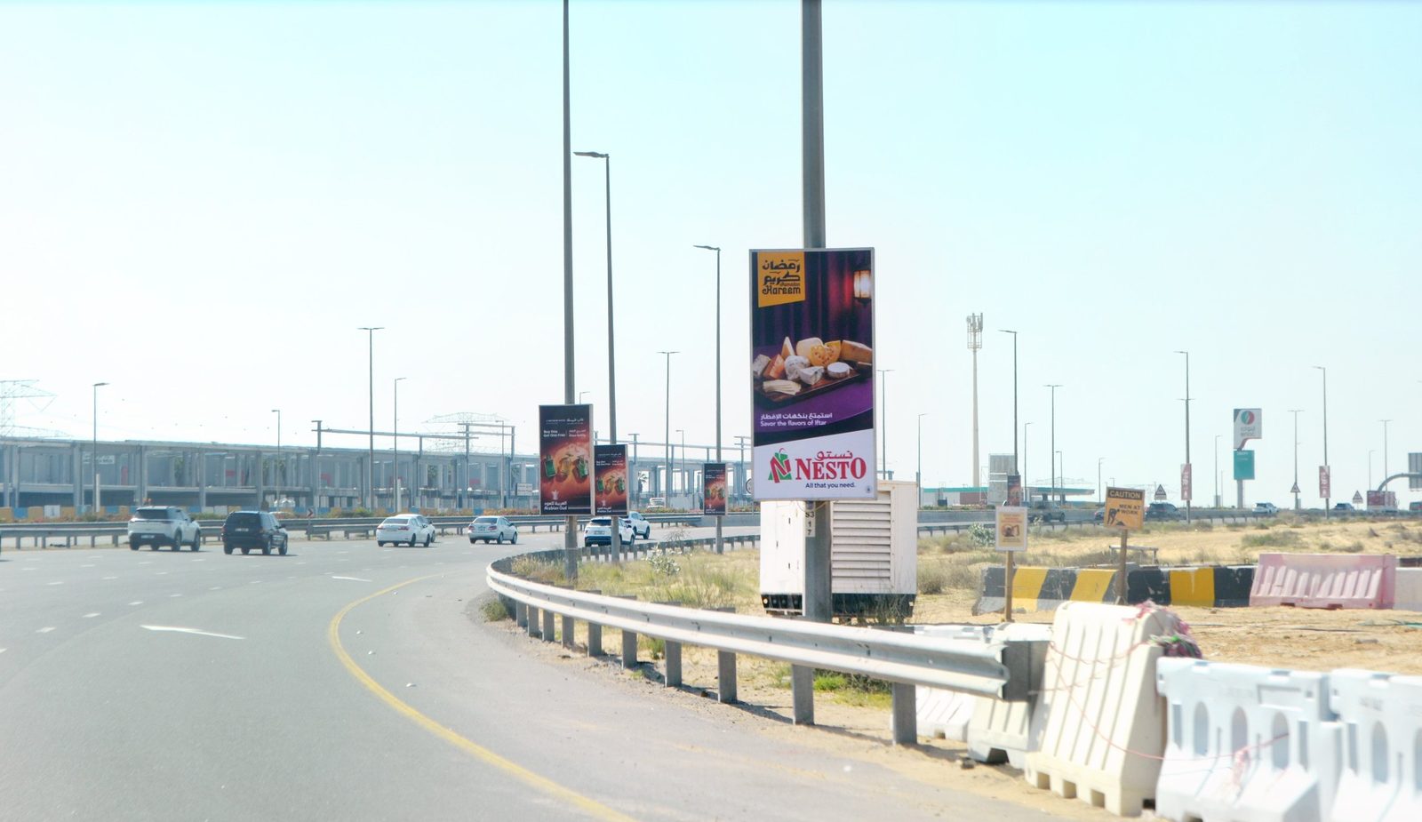Maleha Rd Al Seyouh Area — Back-Lit Lamppost, Sharjah