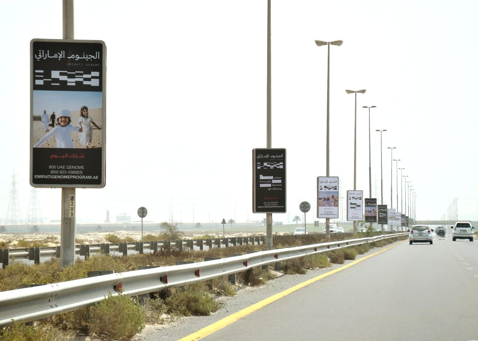 Al Hamriya Entrance Area — Back-Lit Lamppost, Sharjah
