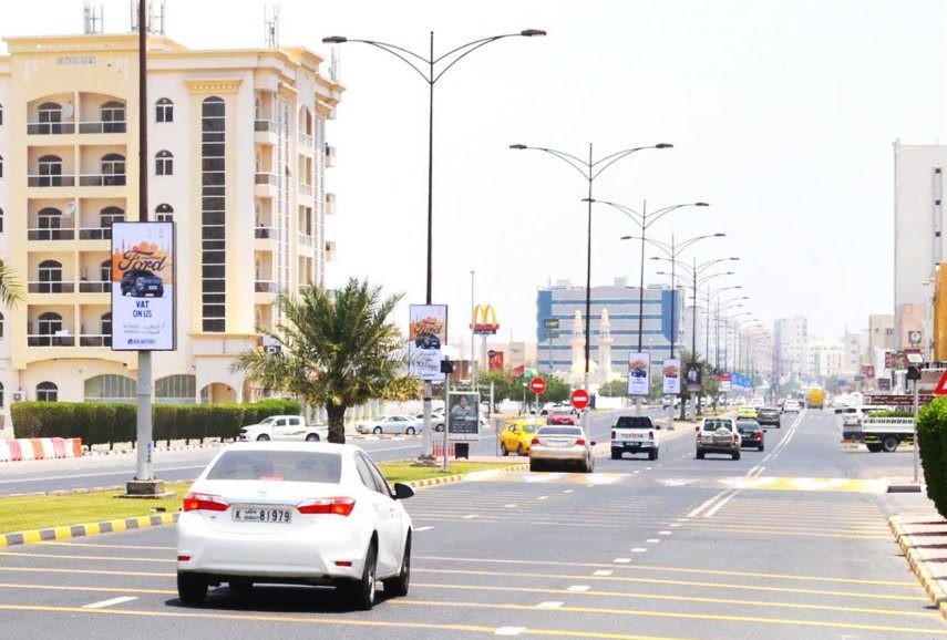 Khor Fakkan Main Rd Area Opp Mac & Subway — Back-Lit Lamppost, Sharjah